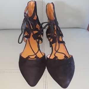 Mossimo Black Strappy Flats